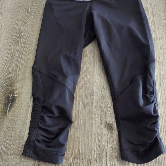 Lululemon Run For Your Life Ruched Calf Crop Leggings sz 4 - Picture 2 of 7